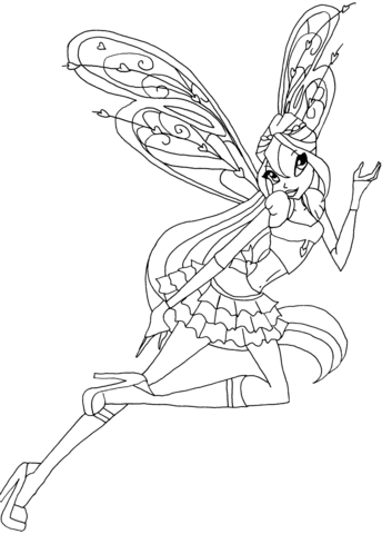 Bloom Believix Coloring Page